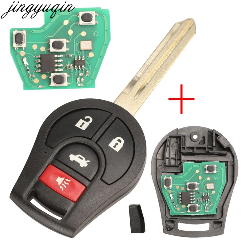Jingyuqin 3/4 BTNS Remote Car Key 315MHZ For Nissan Keyless Entry ID46 Chip Fob Transmitter CWTWB1U751 1788D-WB1U751 H0561-C993A
Jingyuqin 3/4 BTNS Remote Car Key 315MHZ For Nissan Keyless Entry ID46 Chip Fob Transmitter CWTWB1U751 1788D-WB1U751 H0561-C993A
