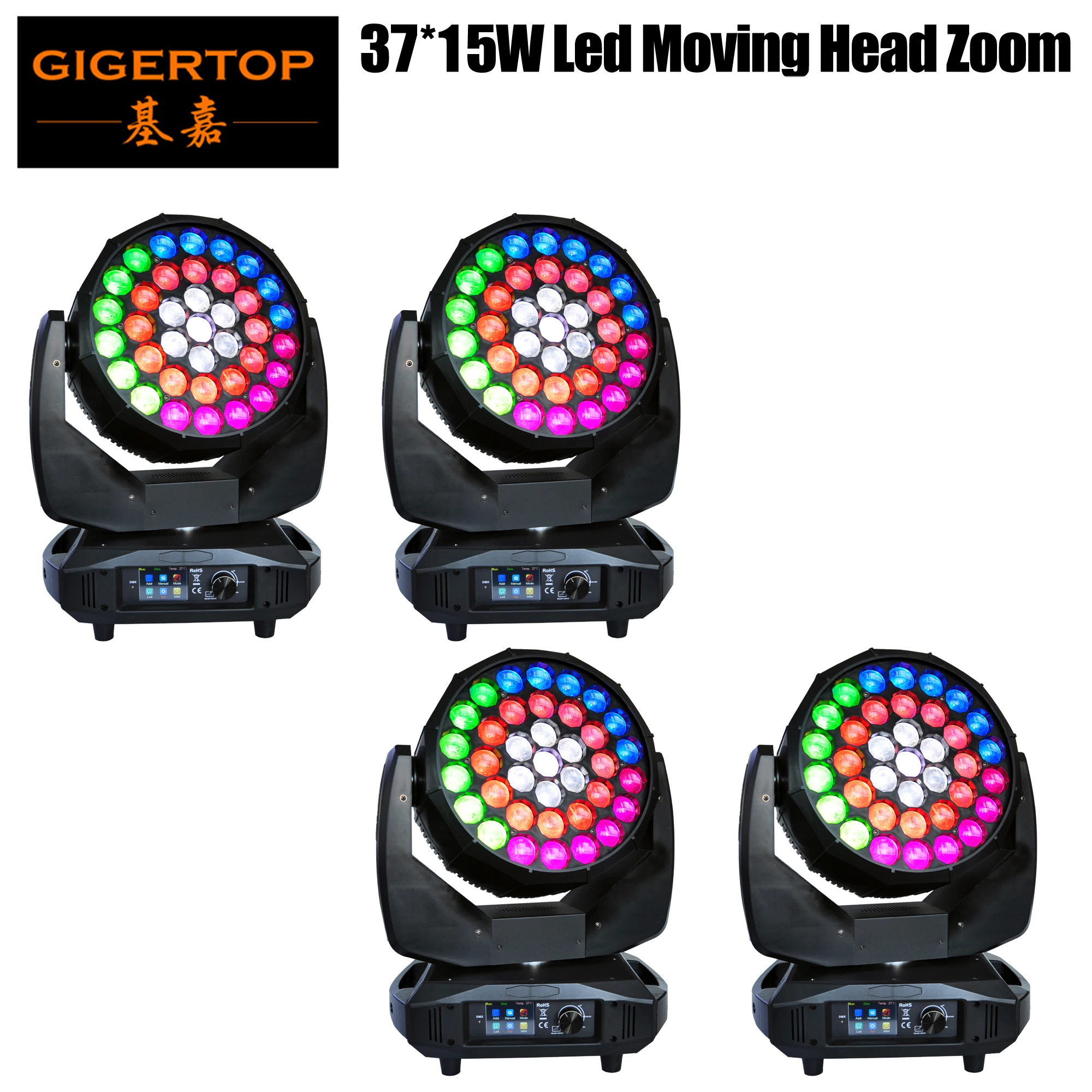 TIPTOP 4pieces/lot Bee Eye Led Moving Head 37 x 15W RGBW 4IN1 Zoom Big Bee Eye DMX Address RDM Function for dj party show stage
TIPTOP 4pieces/lot Bee Eye Led Moving Head 37 x 15W RGBW 4IN1 Zoom Big Bee Eye DMX Address RDM Function for dj party show stage