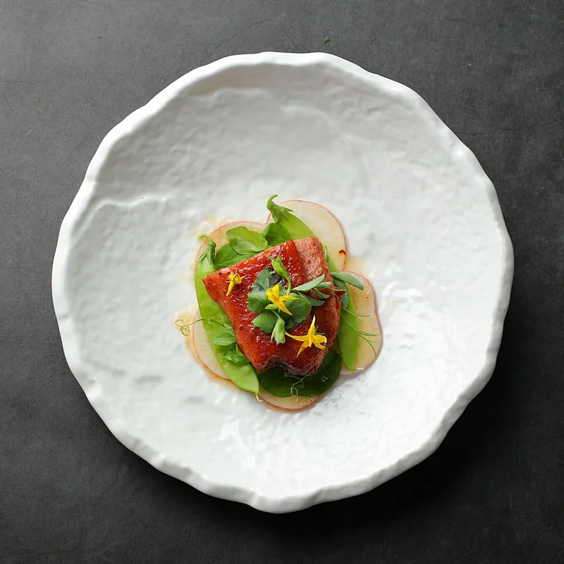 Thickened White Ceramic Plate Western Plate Steak Salad Plate Tableware Kitchen Utensils Porcelain Dining Table Dishes Decor New
Thickened White Ceramic Plate Western Plate Steak Salad Plate Tableware Kitchen Utensils Porcelain Dining Table Dishes Decor New