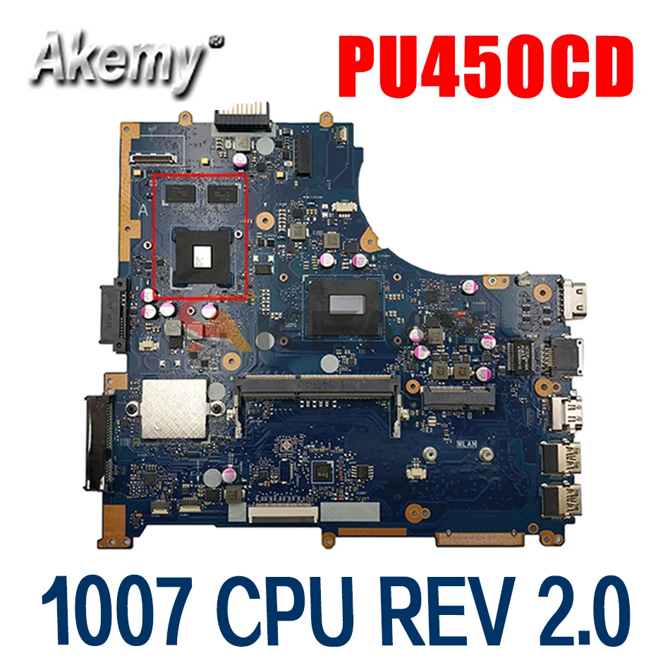 Материнская плата PU450CD с процессором 1007, материнская плата REV 2,0 для ASUS PU450CD PU450C, материнская плата ноутбука 100%, протестированная работа
Материнская плата PU450CD с процессором 1007, материнская плата REV 2,0 для ASUS PU450CD PU450C, материнская плата ноутбука 100%, протестированная работа