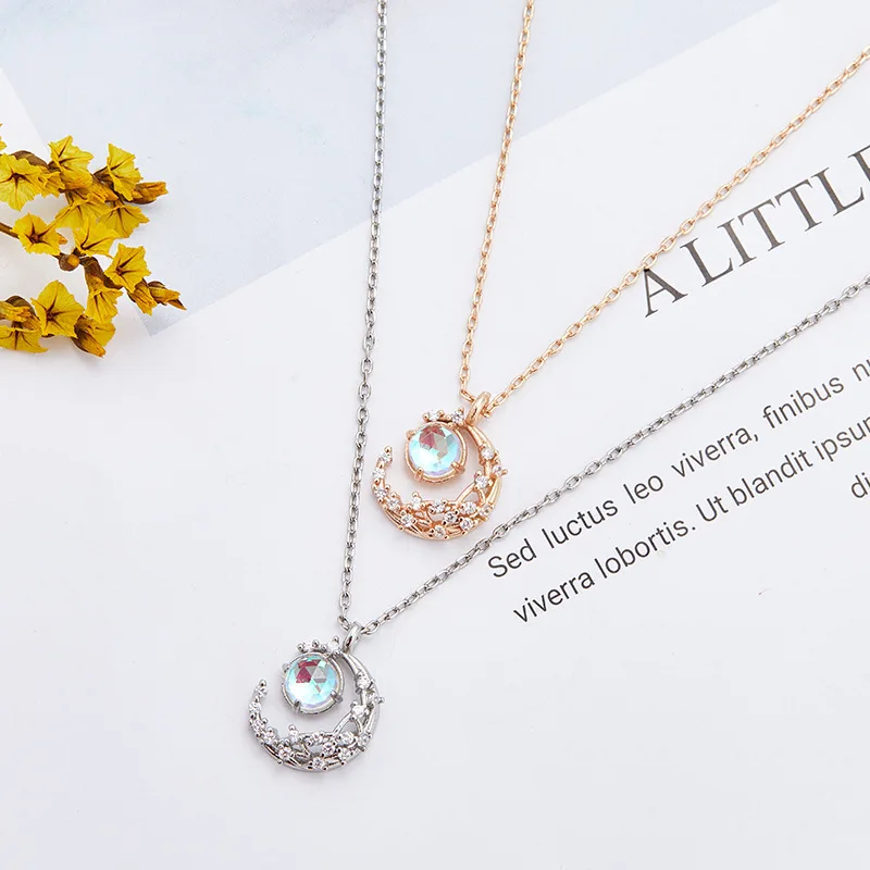 LATS Flower Moon Fairy Crystal Necklaces for Women Clavicle Chain Vintage Valentine's Day Birthday Gift Necklace Fashion Jewelry
LATS Flower Moon Fairy Crystal Necklaces for Women Clavicle Chain Vintage Valentine's Day Birthday Gift Necklace Fashion Jewelry