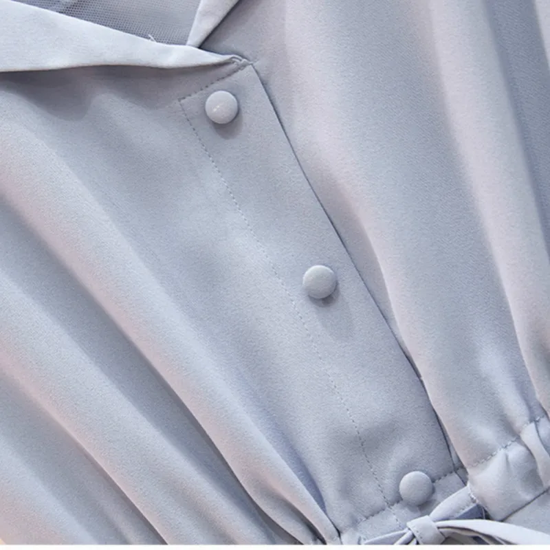 2020 Large Summer Fashion Ladies Dress Splicing Casual Gathered waist mesh dress V-neck Dresses Women Elegant Vintage Vestidos 
2020 Large Summer Fashion Ladies Dress Splicing Casual Gathered waist mesh dress V-neck Dresses Women Elegant Vintage Vestidos