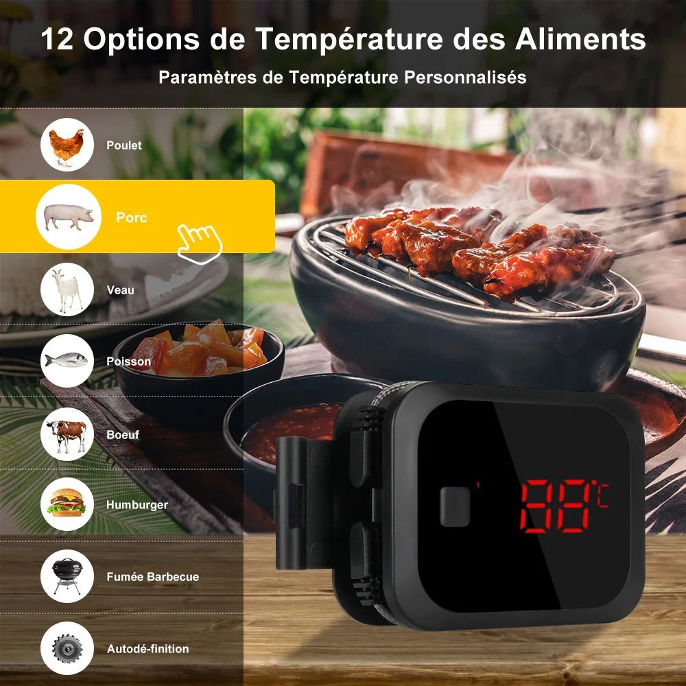 INKBIRD IBT-2X Digital Meat Thermometer BBQ Kitchen Cooking Thermometers With Food-Grade Probe Timer Alarms Free APP IOS Andorid
INKBIRD IBT-2X Digital Meat Thermometer BBQ Kitchen Cooking Thermometers With Food-Grade Probe Timer Alarms Free APP IOS Andorid