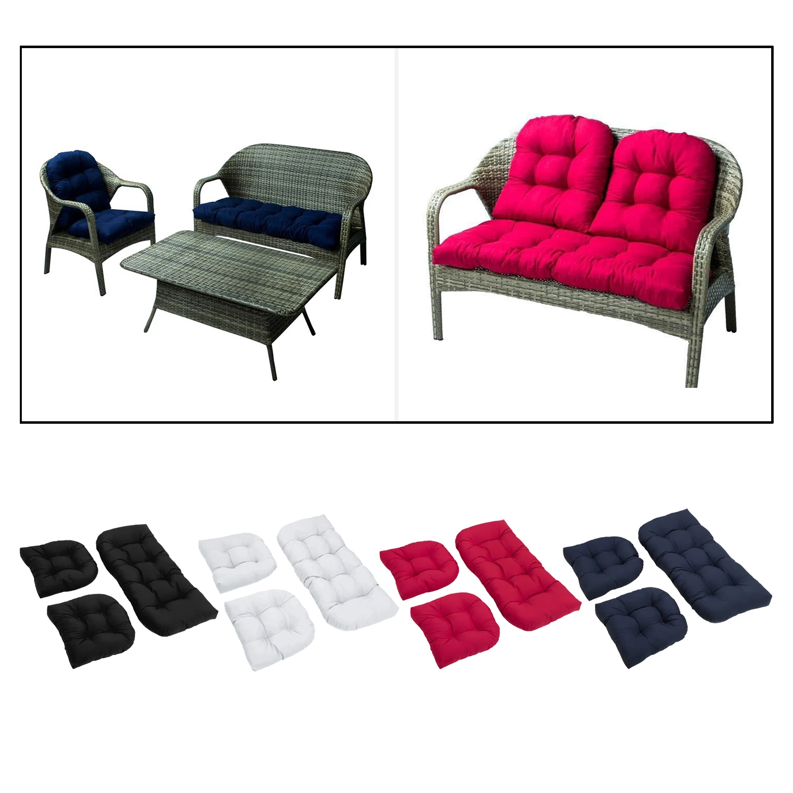 2-Seater Recliner Seat Cushion Garden Furniture Patio Rocking Swing Chairs Pad Cushions Soft Lounger Bench Seat Cushion Pad
2-Seater Recliner Seat Cushion Garden Furniture Patio Rocking Swing Chairs Pad Cushions Soft Lounger Bench Seat Cushion Pad