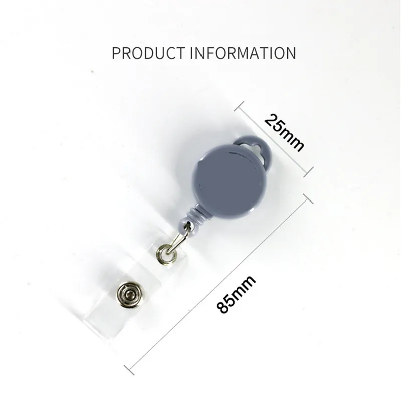 1pc Retractable Badge Reel ID Name Tag Card Holder Accessories Key Chain Anti-Lost Clips School Office Business Supplies
1pc Retractable Badge Reel ID Name Tag Card Holder Accessories Key Chain Anti-Lost Clips School Office Business Supplies