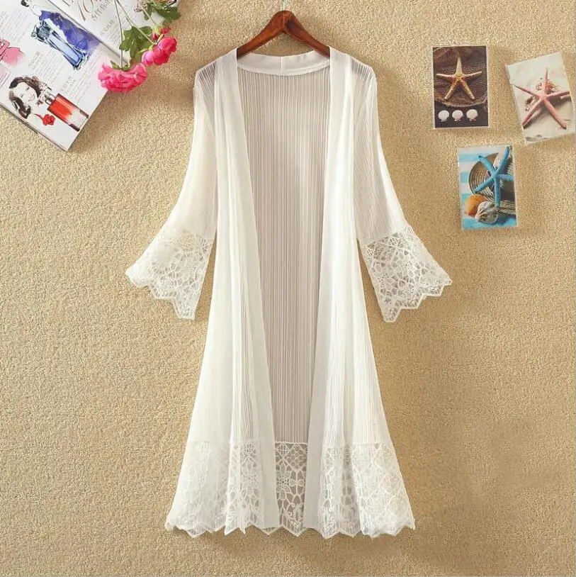 2020 Women New Summer 3/4 Sleeved Long Sunscreen Cardigan Ladies Basic Plus Size Thin Coats Casual Lace Jackets p1343
2020 Women New Summer 3/4 Sleeved Long Sunscreen Cardigan Ladies Basic Plus Size Thin Coats Casual Lace Jackets p1343