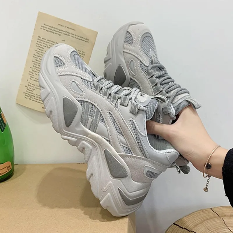 Platform Sneakers For Women Chunky Shoes Brand Fashion Lacing Walking Trainers Mesh Casual Shoes Woman Vulcanized Shoes 2020 New
Platform Sneakers For Women Chunky Shoes Brand Fashion Lacing Walking Trainers Mesh Casual Shoes Woman Vulcanized Shoes 2020 New