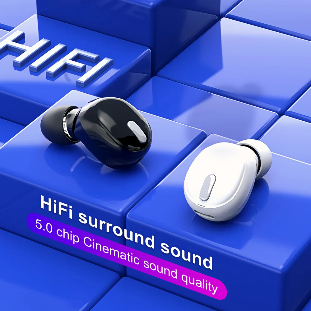 Mini Wireless Bluetooth 5.0 Earphone in Ear Sport with Mic Handsfree Headset Earbuds For Samsung All Phone Earphones
Mini Wireless Bluetooth 5.0 Earphone in Ear Sport with Mic Handsfree Headset Earbuds For Samsung All Phone Earphones