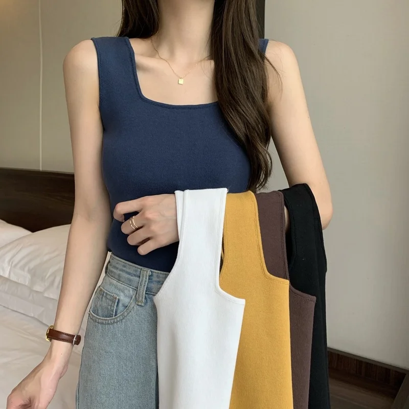 Sweet and Camisole for Women and Winter Outer Wear Vest 2021 Silk Sleeveless White Short TopNuyoah
Sweet and Camisole for Women and Winter Outer Wear Vest 2021 Silk Sleeveless White Short TopNuyoah