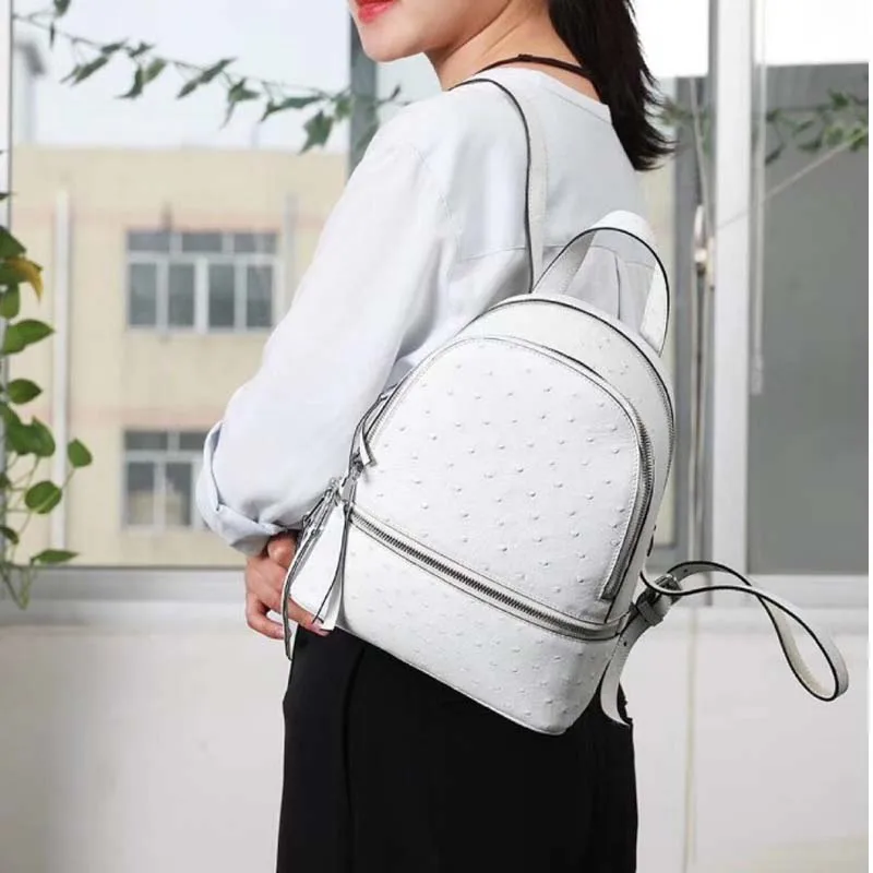 difutouzi new Ostrich leather Women package Two shoulder straps Package free ship women backpack
difutouzi new Ostrich leather Women package Two shoulder straps Package free ship women backpack