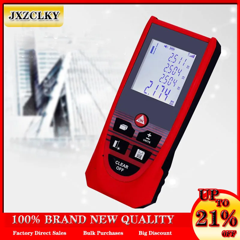 40/60/100m Laser Rangefinder Infrared Hand-held Distance Meter Room Measuring Instrument Electronic Ruler Tool
40/60/100m Laser Rangefinder Infrared Hand-held Distance Meter Room Measuring Instrument Electronic Ruler Tool
