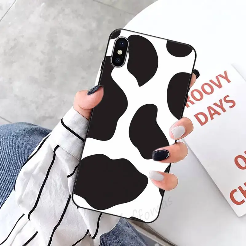 New White Black Cow Phone Case Candy Color for iPhone 6 7 8 11 12 s mini pro X XS XR MAX Plus
New White Black Cow Phone Case Candy Color for iPhone 6 7 8 11 12 s mini pro X XS XR MAX Plus
