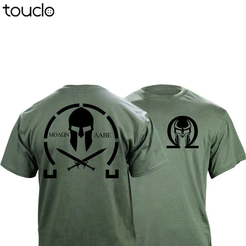 Men'S Classic Molon Labe Graphic T-Shirt Double Side New Summer Fashion Men'S Simple Short-Sleeved Cotton Customize T Shirts
Men'S Classic Molon Labe Graphic T-Shirt Double Side New Summer Fashion Men'S Simple Short-Sleeved Cotton Customize T Shirts