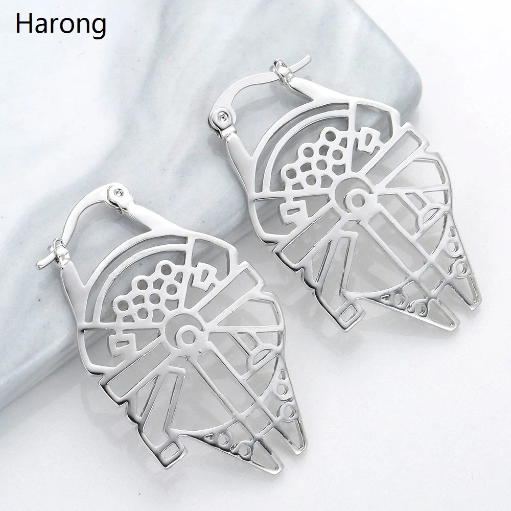 Personalized Wars Movie With Peripheral Round Pendant Ear Clip Earrings