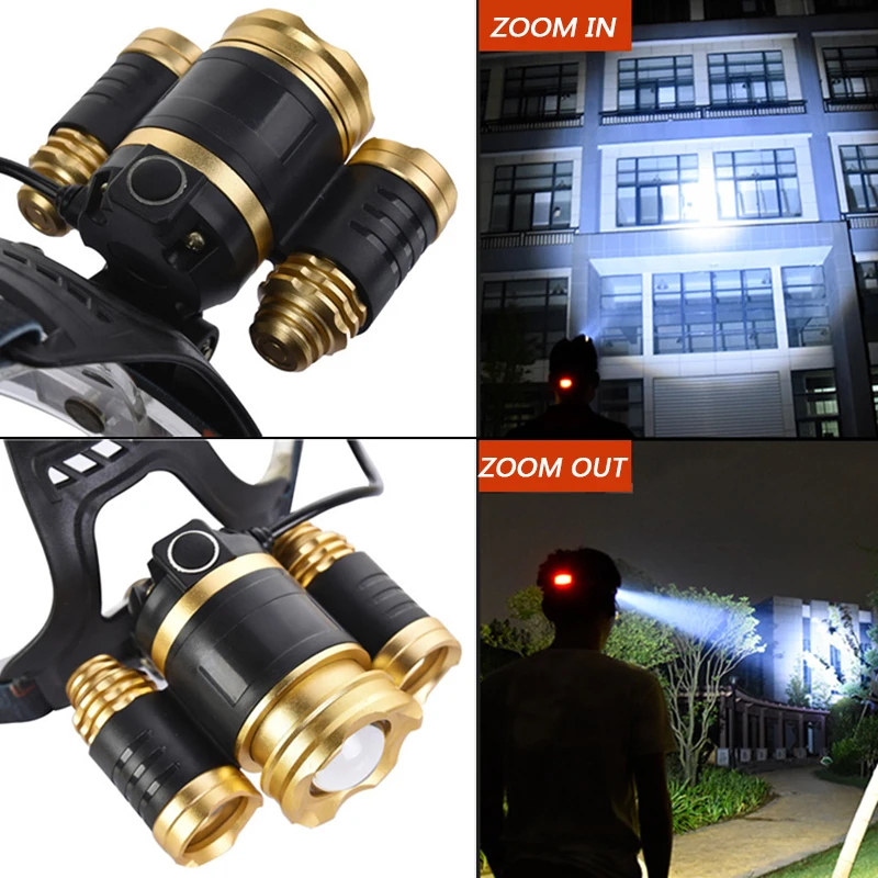 Led Headlight Headlamp zoom adjustable 1*T6&2*Q5 7000Lm Rechargeable Head light Lamp Light Torch Use 18650 Battery 747 Litwod
Led Headlight Headlamp zoom adjustable 1*T6&2*Q5 7000Lm Rechargeable Head light Lamp Light Torch Use 18650 Battery 747 Litwod