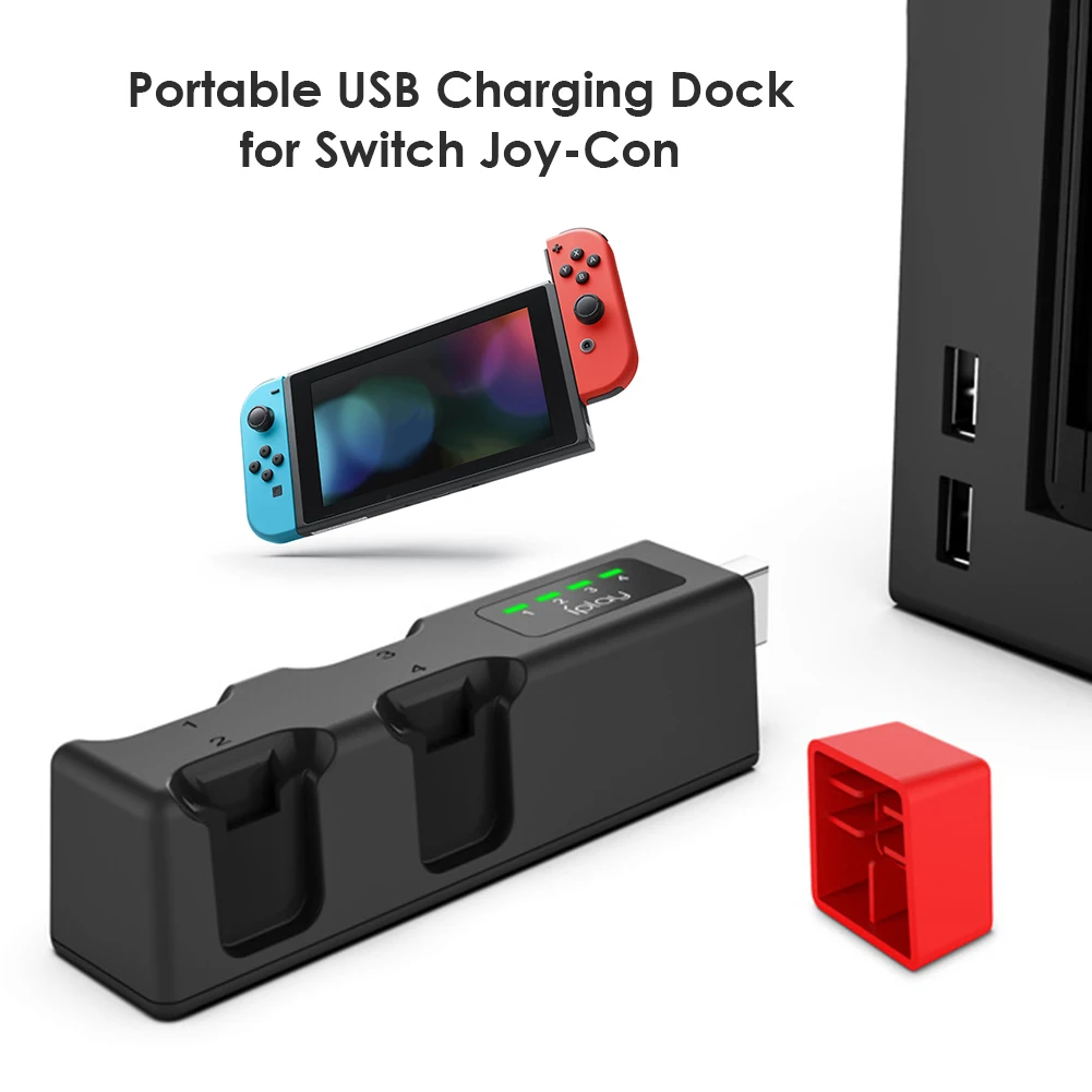 Порты и разъёмы в состоянии 4 контроллер зарядка через USB док-станция для Nintendo Switch