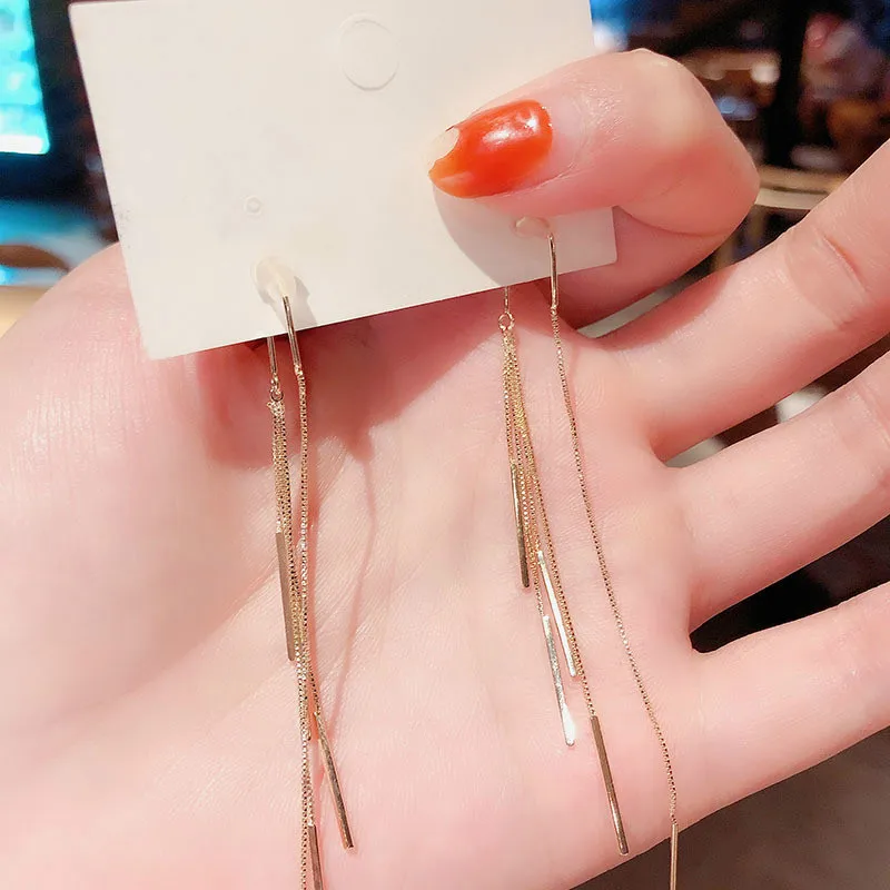 S925 Silver Simple Lines Wild Personality Ear Wire 
S925 Silver Simple Lines Wild Personality Ear Wire