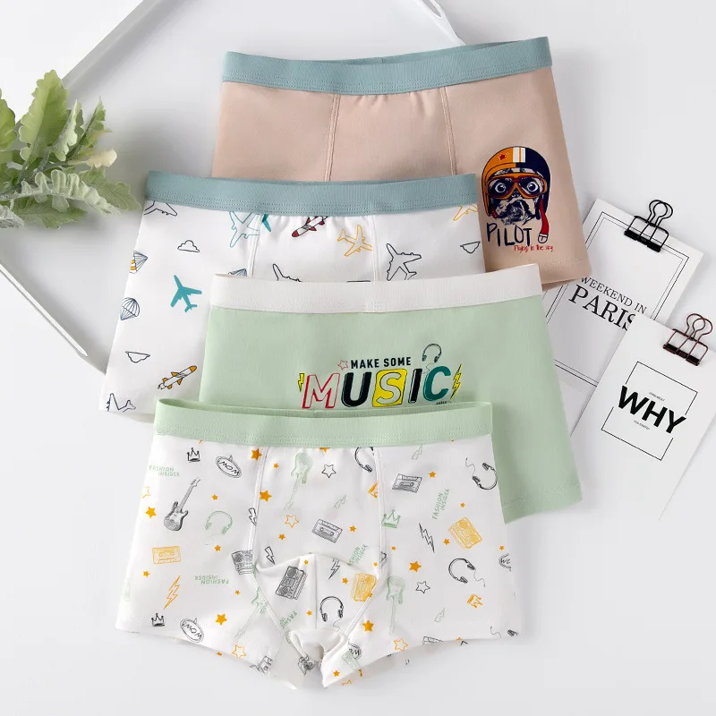 4pcs/set Teenage Boys Boxer Briefs Children's Underwear Kids Soft Cotton Cartoon Underpants for Baby High Quality Boy Panties 
4pcs/set Teenage Boys Boxer Briefs Children's Underwear Kids Soft Cotton Cartoon Underpants for Baby High Quality Boy Panties