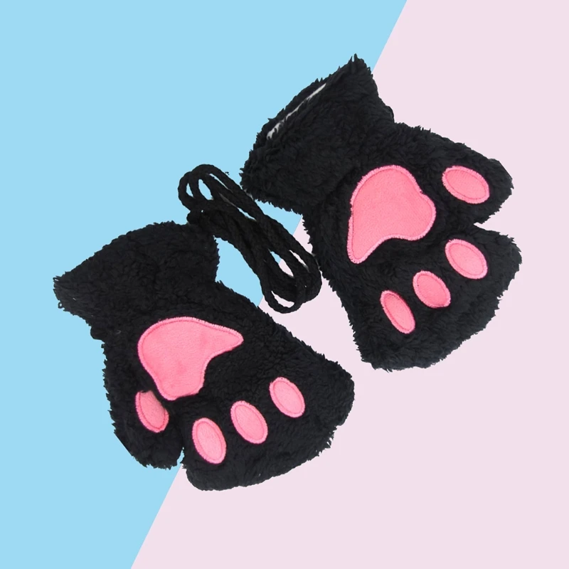 2021 New Women Winter Warm Half Finger Gloves Cartoon Paw Plush Fingerless Mittens
2021 New Women Winter Warm Half Finger Gloves Cartoon Paw Plush Fingerless Mittens