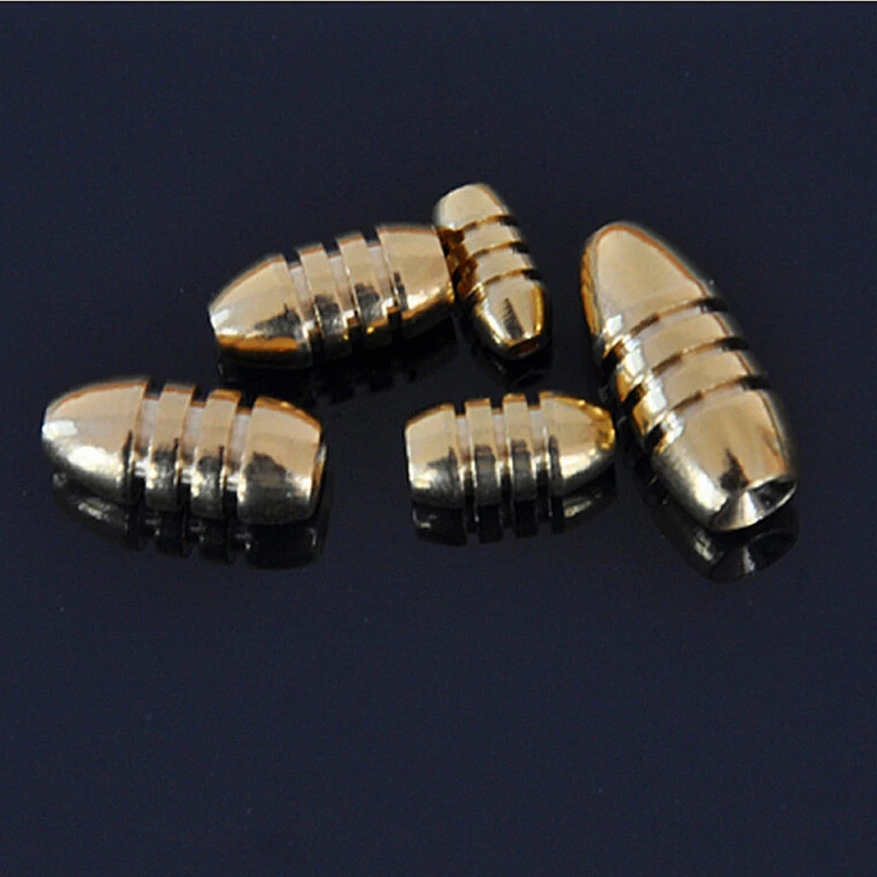 New 5 Pcs 1.8/3.5/5/7/10g Fishing Hook Line Sinkers Bullet Shape Pendant Copper Kit Tackle Sinkers Fishing Lead Weight
New 5 Pcs 1.8/3.5/5/7/10g Fishing Hook Line Sinkers Bullet Shape Pendant Copper Kit Tackle Sinkers Fishing Lead Weight