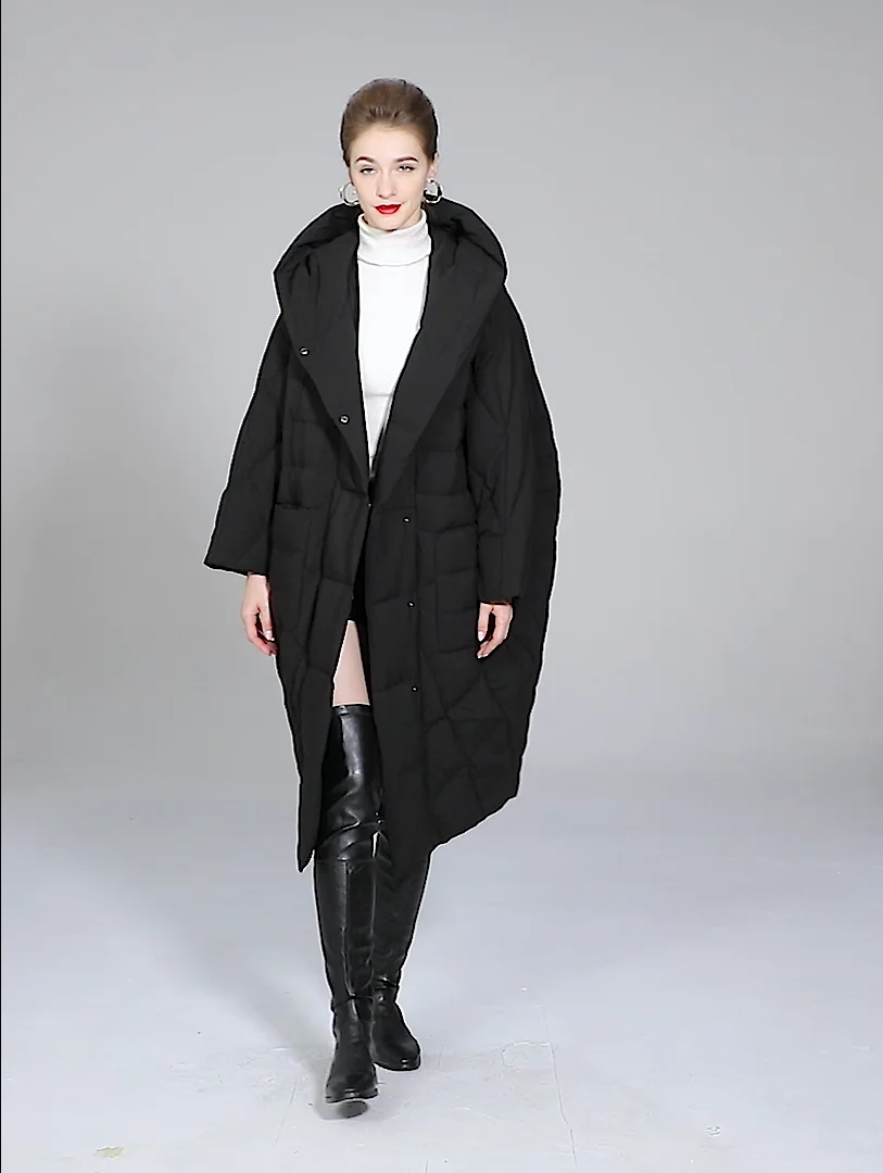 Black Oversize Women Jacket White Duck Down Coat Loose Clothes Lady Winter Overcoat Female High Quality Plus Size Hooded Outwear
Black Oversize Women Jacket White Duck Down Coat Loose Clothes Lady Winter Overcoat Female High Quality Plus Size Hooded Outwear
