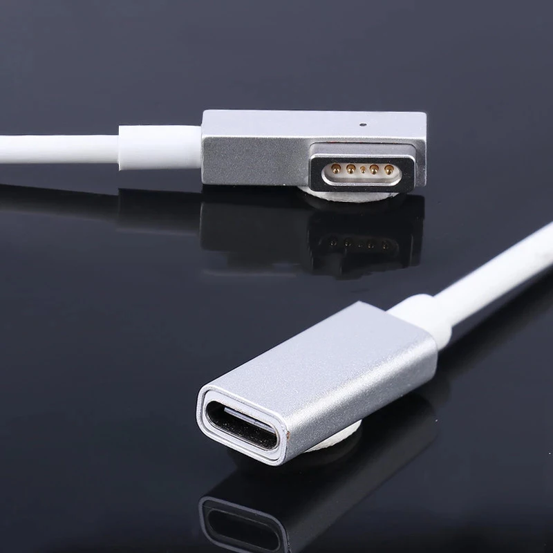 

USB Type C Femal для Magsaf 1/2 T-Tip, зарядное устройство для Apple MacBook Air/MacBook 45 Вт 60 Вт 85 Вт 12/13/15 ", адаптер питания