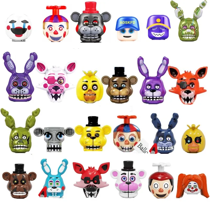 Five Nights Building Blocks FNAF Bonnie Foxy FreddyChica Bear Spintraft Balloon Boy Figure Bricks Toys For Children Gifts
Five Nights Building Blocks FNAF Bonnie Foxy FreddyChica Bear Spintraft Balloon Boy Figure Bricks Toys For Children Gifts