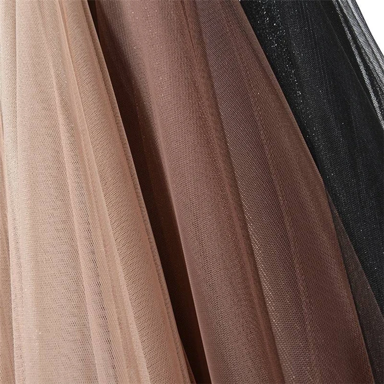 2019 New Korean Stars Sequined Puff Layered Tulle Tutu Long Skirts Mesh Starry Metallic Sweet Fairy Pleated Women | Женская одежда