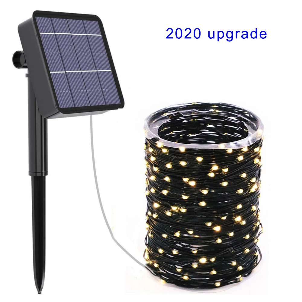 Solar Light String 2020 New PVC Flexible Wire Copper Wire Lamp 10 Meters 100 Lights Waterproof Garden Lawn Lamp Party Decoration
Solar Light String 2020 New PVC Flexible Wire Copper Wire Lamp 10 Meters 100 Lights Waterproof Garden Lawn Lamp Party Decoration