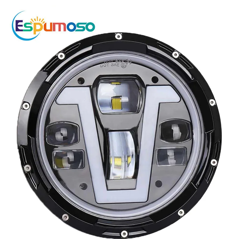 1pc 7inch Headlamps Angel Eyes H4 Led Running Lights For Lada Niva Urban 4x4 suzuki samurai For Jeep Wrangler Off Road Accessory
1pc 7inch Headlamps Angel Eyes H4 Led Running Lights For Lada Niva Urban 4x4 suzuki samurai For Jeep Wrangler Off Road Accessory