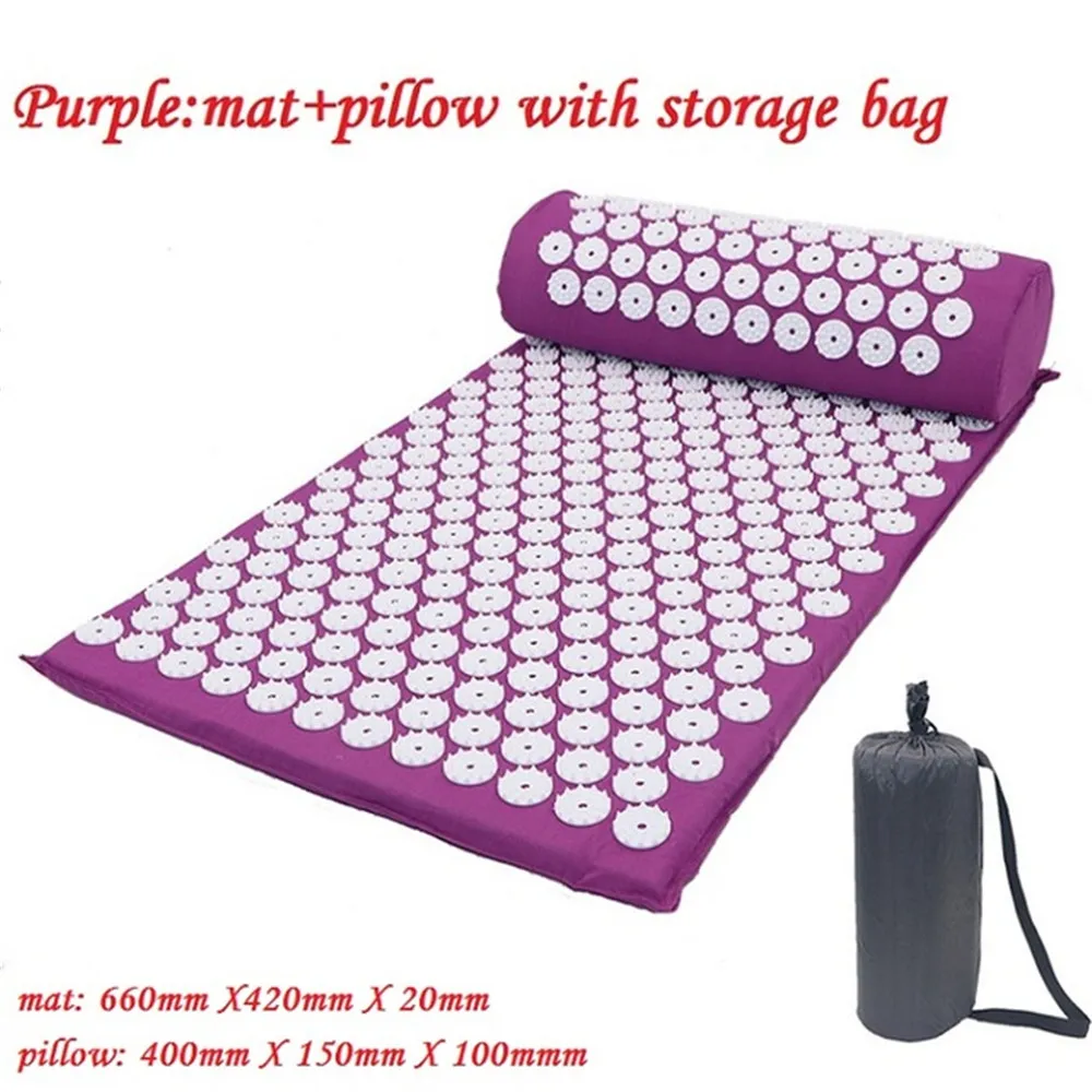 Massager Cushion Massage Yoga Mat Acupressure Relieve Stress Back Body Pain Spike Mat Acupuncture Massage Yoga Mat with Pillow
Massager Cushion Massage Yoga Mat Acupressure Relieve Stress Back Body Pain Spike Mat Acupuncture Massage Yoga Mat with Pillow