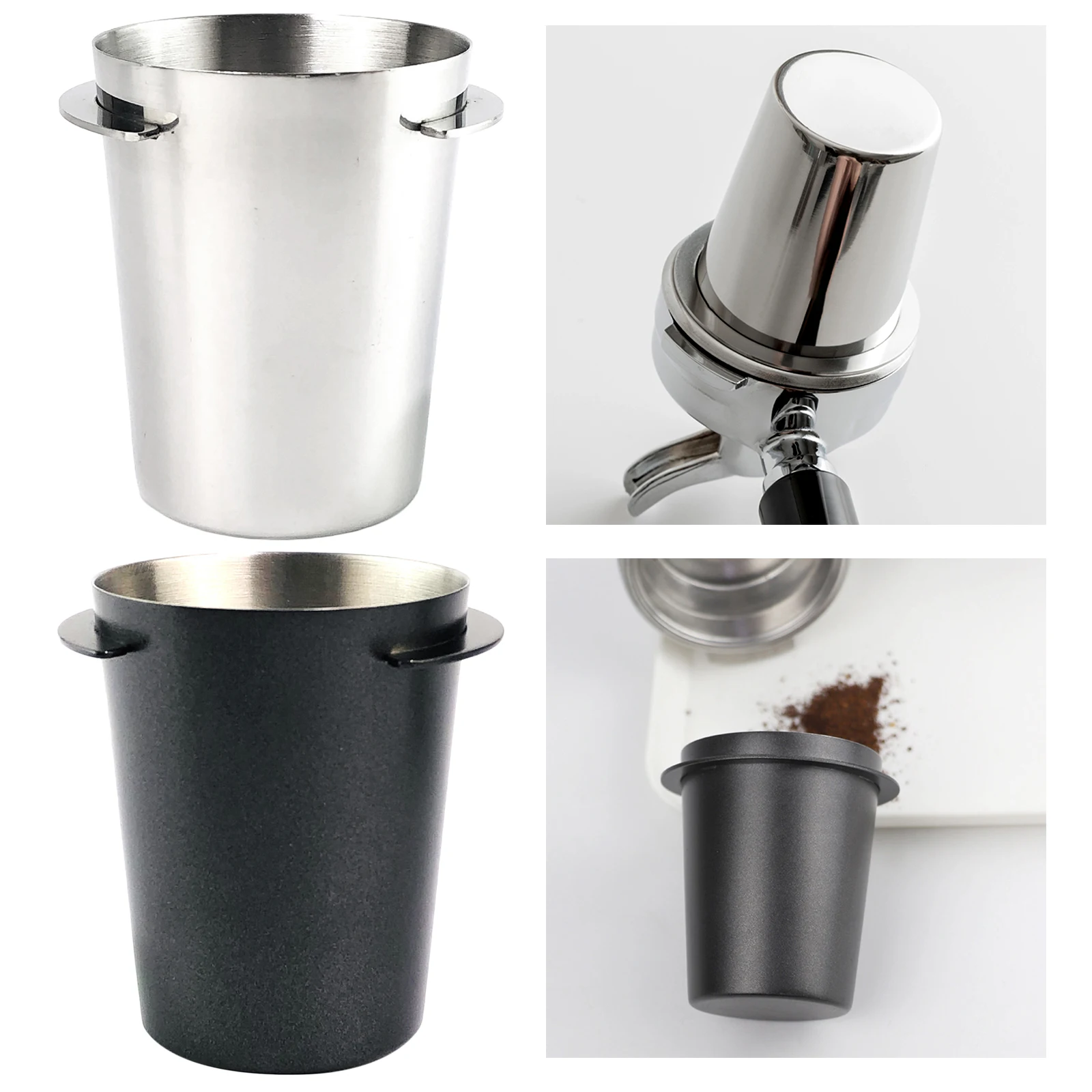 51mm Stainless Steel Dosing Cup Coffee Sniffing Mug Powder Feeder Fit Espresso Machine Portafilter Coffee Tamper Powder
51mm Stainless Steel Dosing Cup Coffee Sniffing Mug Powder Feeder Fit Espresso Machine Portafilter Coffee Tamper Powder