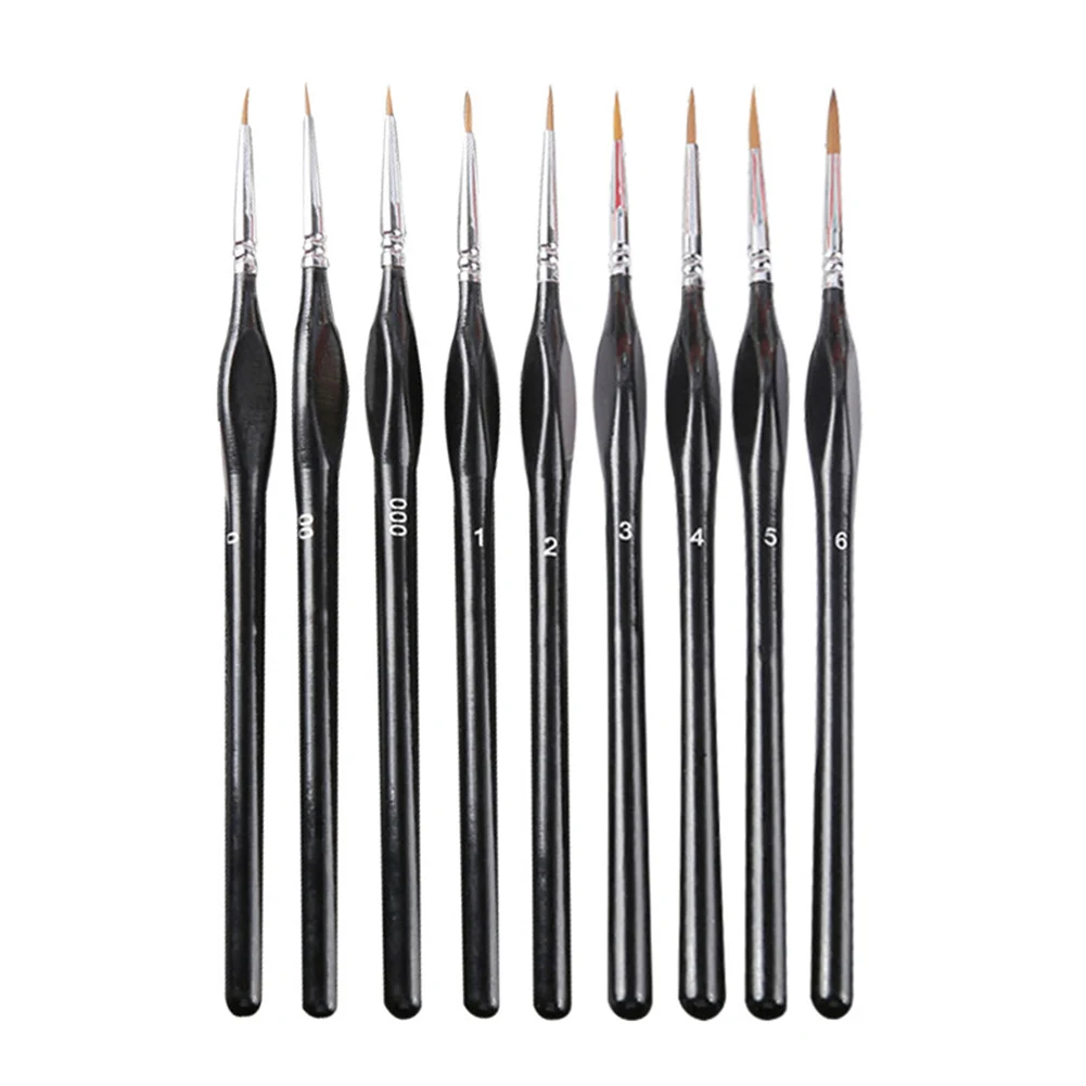 9pcs Watercolor Hook Line Pen Soft Outline Painting Miniature Detail Paint Brush Set for Gouache Oil Acrylic Painting EM88
9pcs Watercolor Hook Line Pen Soft Outline Painting Miniature Detail Paint Brush Set for Gouache Oil Acrylic Painting EM88