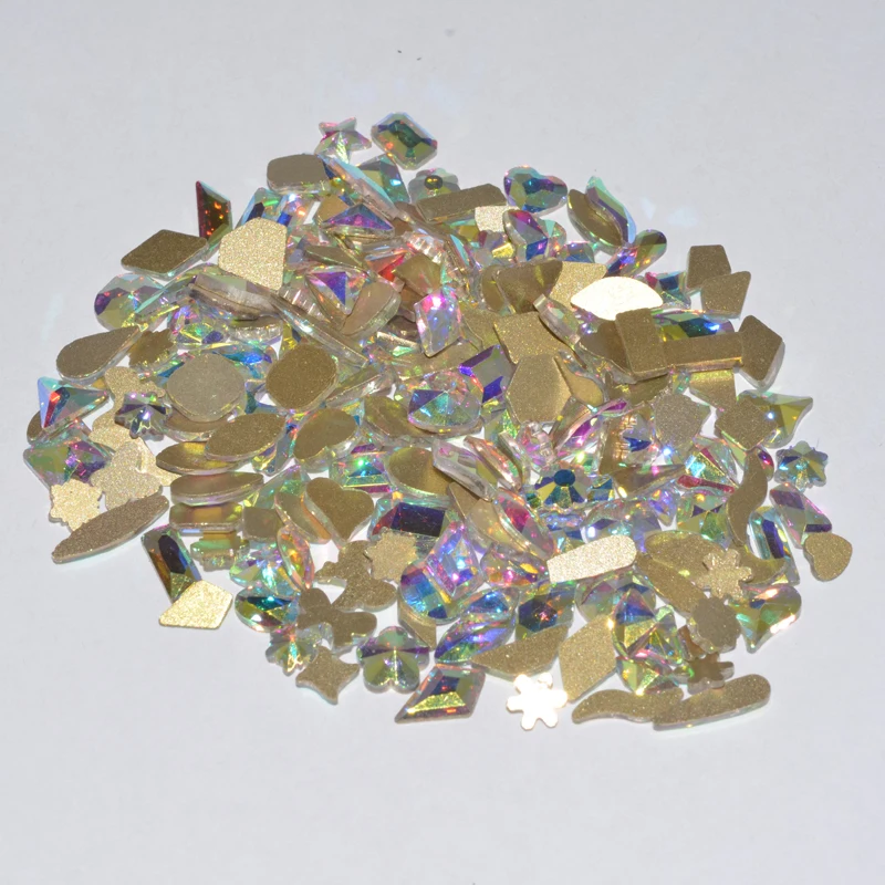 50pcs Crystals Diamond Stone Strass AB Glass Flatback Rhinestones for Nails Art Decorations 3D Mix Shaped Nail Product Supplies
50pcs Crystals Diamond Stone Strass AB Glass Flatback Rhinestones for Nails Art Decorations 3D Mix Shaped Nail Product Supplies