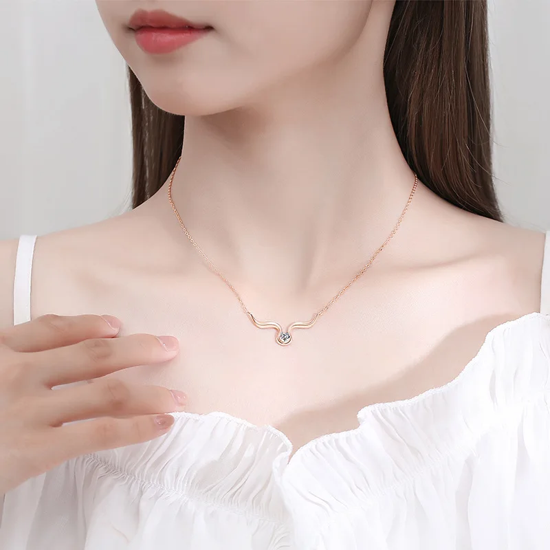 S925 Silver Female Niche Design Clavicle Chain Simple Wings Set Chain Gift Sterling Silver Necklace
S925 Silver Female Niche Design Clavicle Chain Simple Wings Set Chain Gift Sterling Silver Necklace