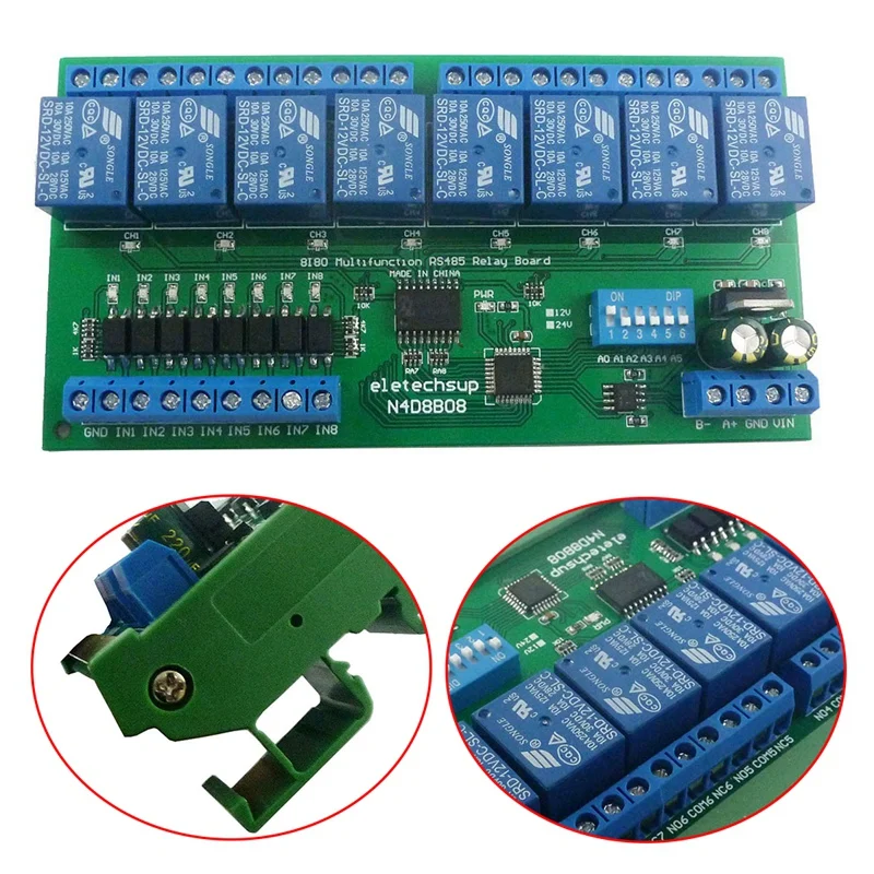 8 Ch RS485 релейная плата с протоколом Modbus RTU ptz-камеры UART пульт дистанционного управления Управление переключатель DIN35 рельс коробка для PLC авто...
8 Ch RS485 релейная плата с протоколом Modbus RTU ptz-камеры UART пульт дистанционного управления Управление переключатель DIN35 рельс коробка для PLC авто...