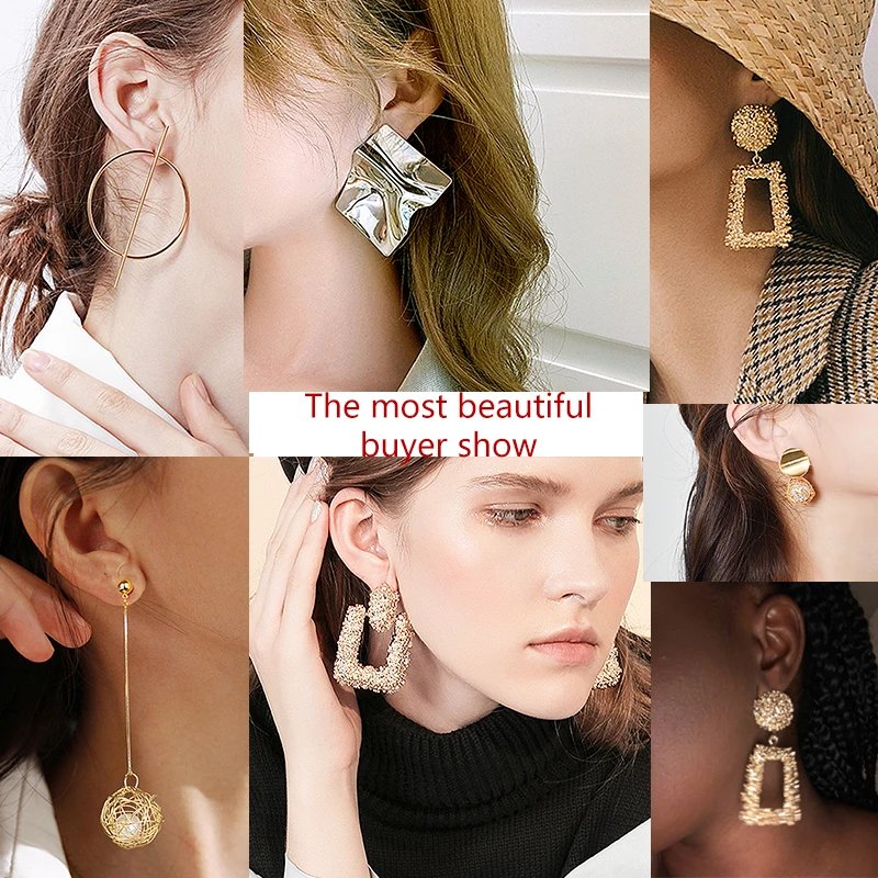 BLINLA New Vintage Gold Geometric Drop Earrings for Women 2020 Fashion Big Metal Leaf Dangle Earring Statement Jewelry Wholesale
BLINLA New Vintage Gold Geometric Drop Earrings for Women 2020 Fashion Big Metal Leaf Dangle Earring Statement Jewelry Wholesale