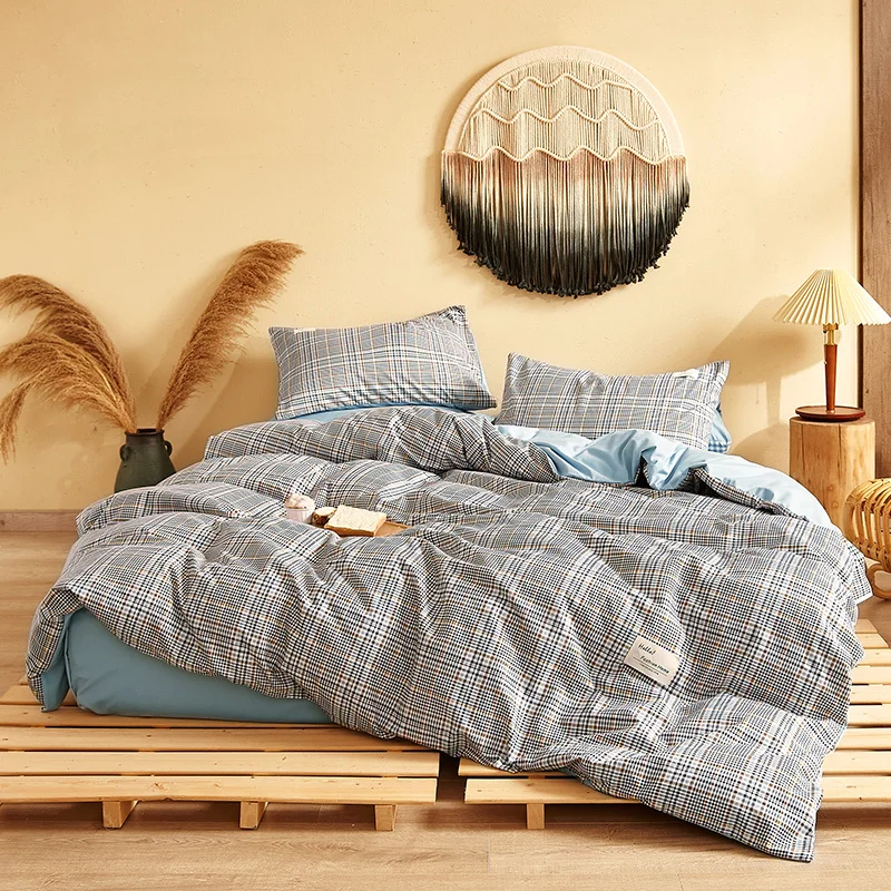 4pcs Dark Striped Bedding Set Blue Printed Bed Sheet Flat Sheet Bed Skirt Bed Spread Bed Cover Quilt Cover King Queen Twin Size
4pcs Dark Striped Bedding Set Blue Printed Bed Sheet Flat Sheet Bed Skirt Bed Spread Bed Cover Quilt Cover King Queen Twin Size