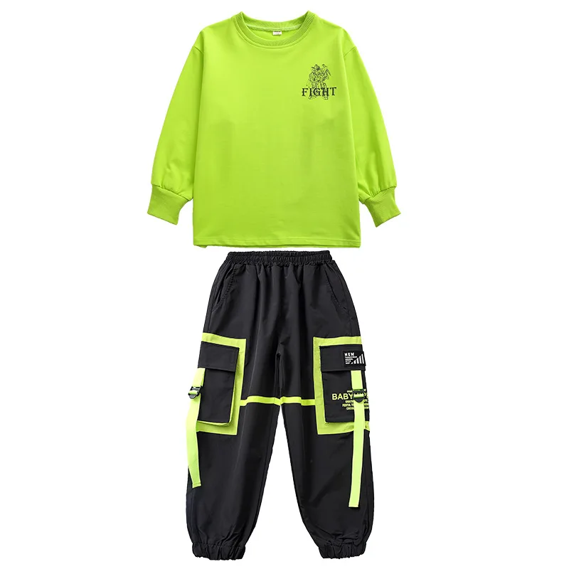 New Hip Hop Dance Costumes For Kids Long Sleeve Tops Loose Pants Rave Clothes Jazz Street Dance Wear Performance Costumes
New Hip Hop Dance Costumes For Kids Long Sleeve Tops Loose Pants Rave Clothes Jazz Street Dance Wear Performance Costumes