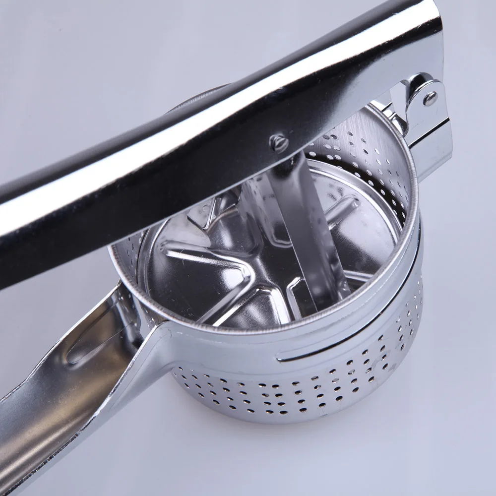 Stainless Steel Potato Masher Ricer Puree Vegetable Fruit Press Maker Kitchen Supplies Accessories 
Stainless Steel Potato Masher Ricer Puree Vegetable Fruit Press Maker Kitchen Supplies Accessories