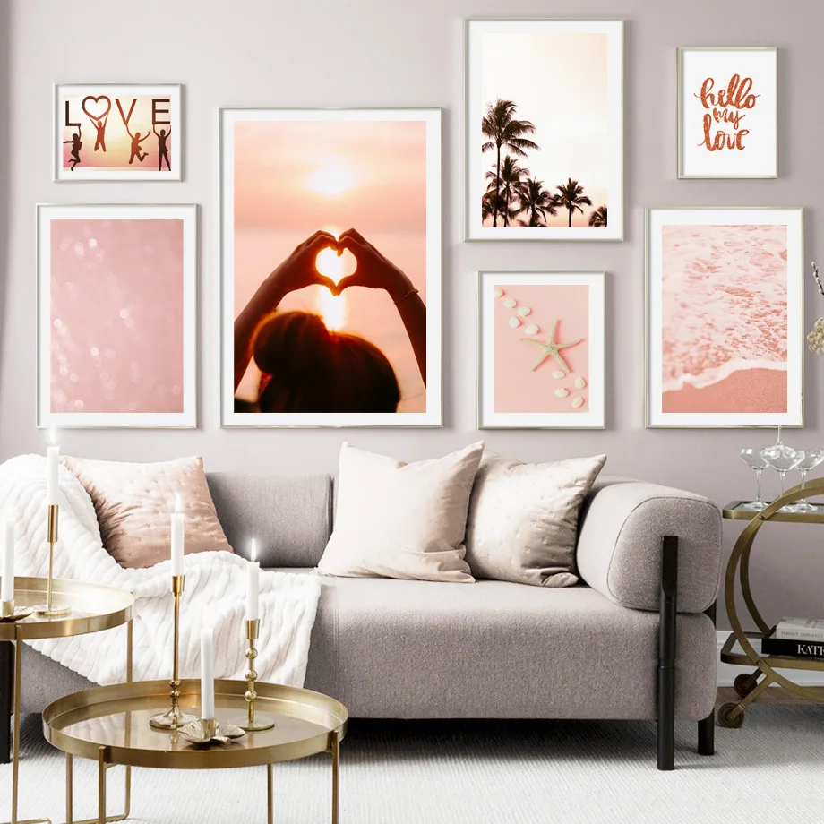 Pink Sea Beach Bridge Coconut Tree Love Wall Art Canvas Painting Nordic Posters And Prints Wall Pictures For Living Room Decor
Pink Sea Beach Bridge Coconut Tree Love Wall Art Canvas Painting Nordic Posters And Prints Wall Pictures For Living Room Decor