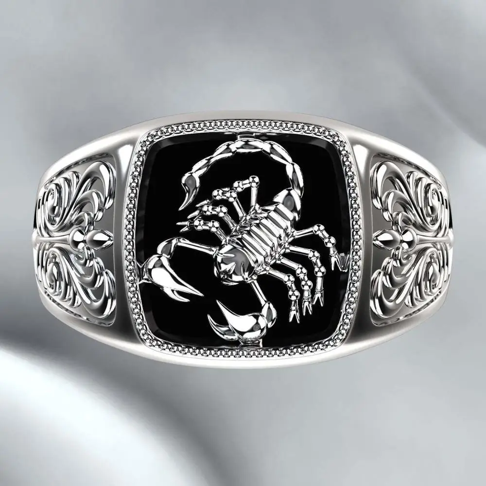 New Fashion Scorpion Rings Punk Gothic Rock Domineering Jewelry Male Anniversary Halloween Gifts Scorpio Men Ornaments
New Fashion Scorpion Rings Punk Gothic Rock Domineering Jewelry Male Anniversary Halloween Gifts Scorpio Men Ornaments