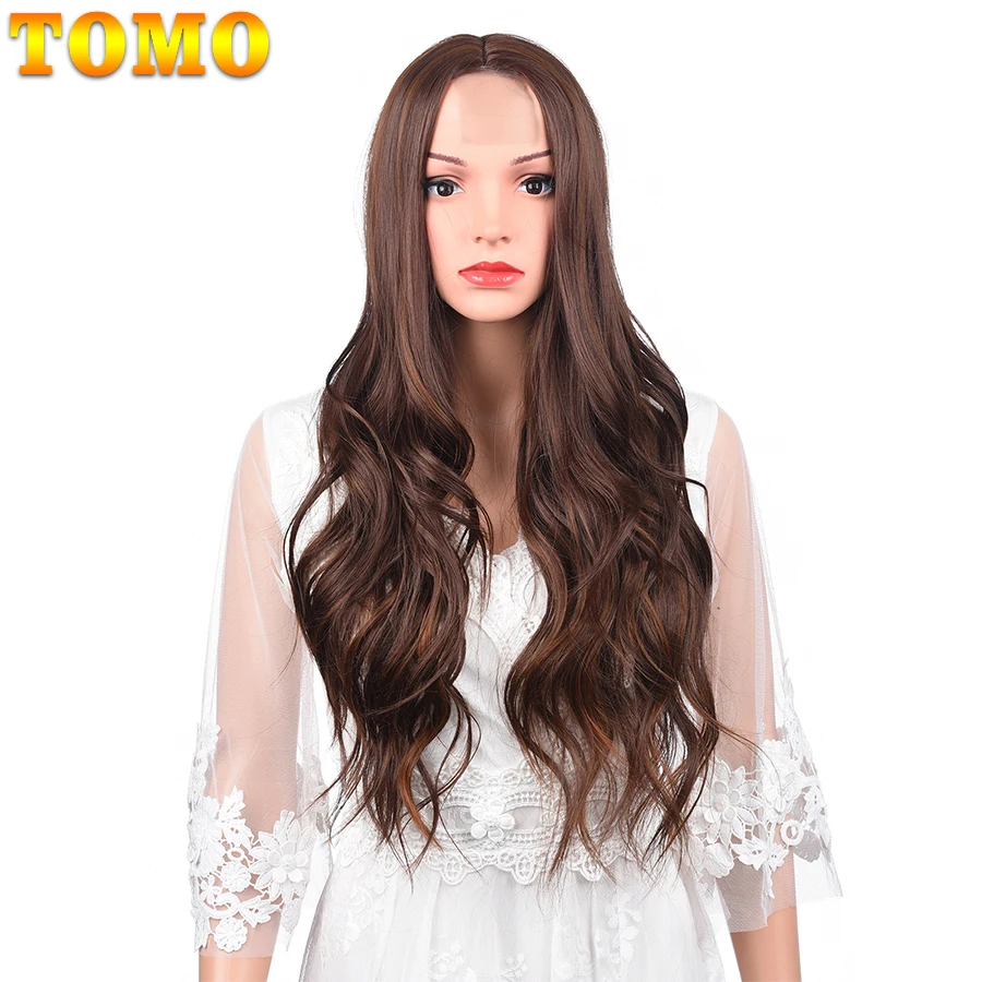 TOMO 28Inches Ombre Bolnde Synthetic Long Wigs for Women Natural Wave Hair Wigs Middle Part Heat Resistant Natural Looking Daily
TOMO 28Inches Ombre Bolnde Synthetic Long Wigs for Women Natural Wave Hair Wigs Middle Part Heat Resistant Natural Looking Daily