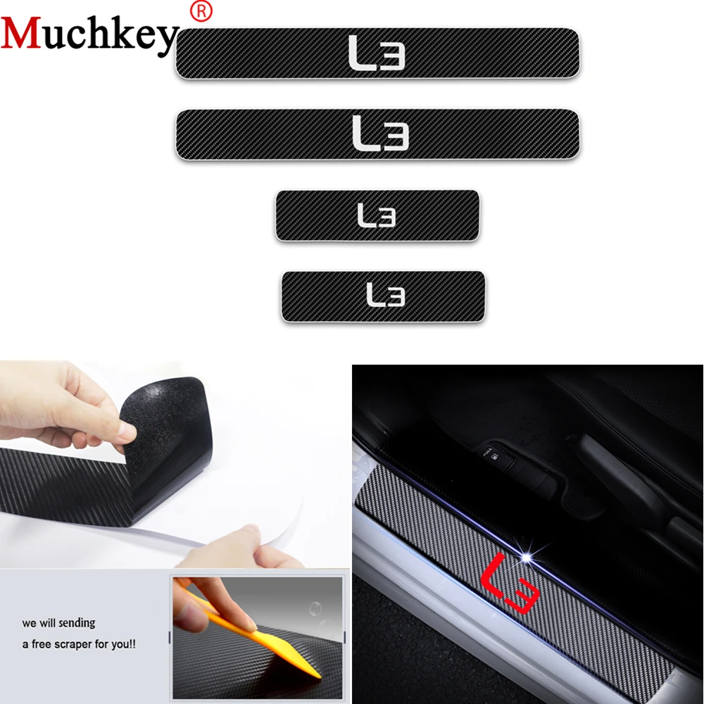 Car Door Sill Welcome Pedal Stickers For Lotus L3 Door Threshold Plate Scuff Plate Carbon Fiber Vinyl Sticker Car Styling 4Pcs
Car Door Sill Welcome Pedal Stickers For Lotus L3 Door Threshold Plate Scuff Plate Carbon Fiber Vinyl Sticker Car Styling 4Pcs