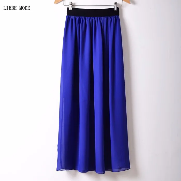 Plus Size Long Skirts Womens Chiffon Maxi Skirt Midi Pleated Faldas Ankle Length Saia Black White Pink Blue Yellow Jupe Femme
Plus Size Long Skirts Womens Chiffon Maxi Skirt Midi Pleated Faldas Ankle Length Saia Black White Pink Blue Yellow Jupe Femme
