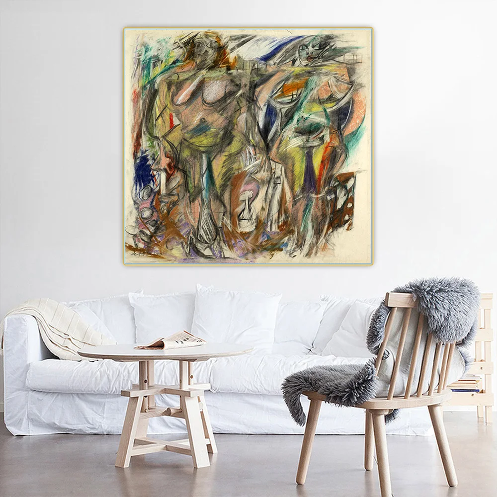 Canvas Oil Painting Willem De Kooning"Two Women With Still Life,1952"Wall Art Aesthetic Western Art Decor Poster Home Decoration
Canvas Oil Painting Willem De Kooning"Two Women With Still Life,1952"Wall Art Aesthetic Western Art Decor Poster Home Decoration