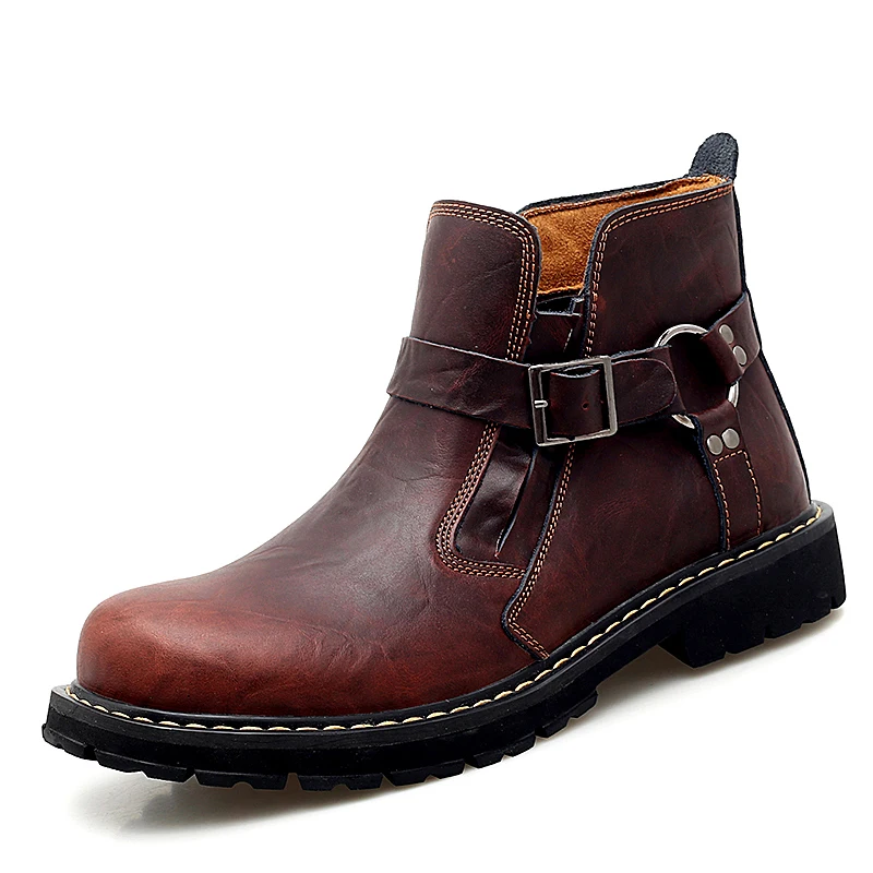 Classic Men Boots Vintage Leather Male's Boots Italy Handmade Man Ankle Boots Waterproof Non-slip Man Moccasins Design Footwear
Classic Men Boots Vintage Leather Male's Boots Italy Handmade Man Ankle Boots Waterproof Non-slip Man Moccasins Design Footwear