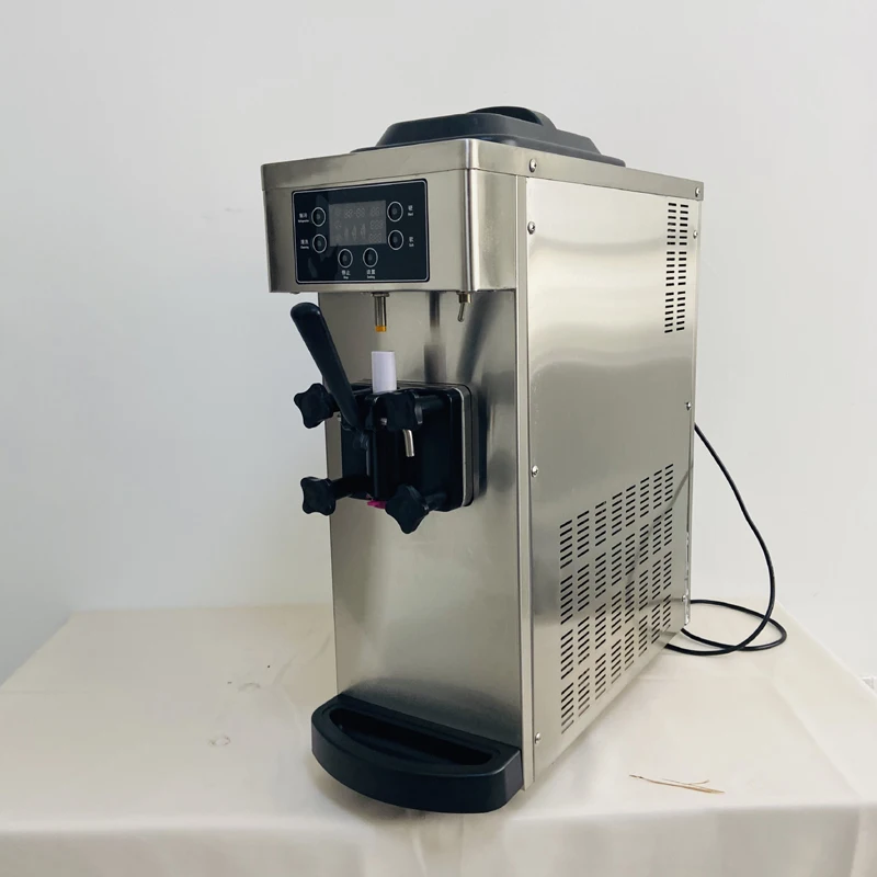 Stainless steel silver desktop mini soft ice cream making vending machine one flavor ice cream machine
Stainless steel silver desktop mini soft ice cream making vending machine one flavor ice cream machine
