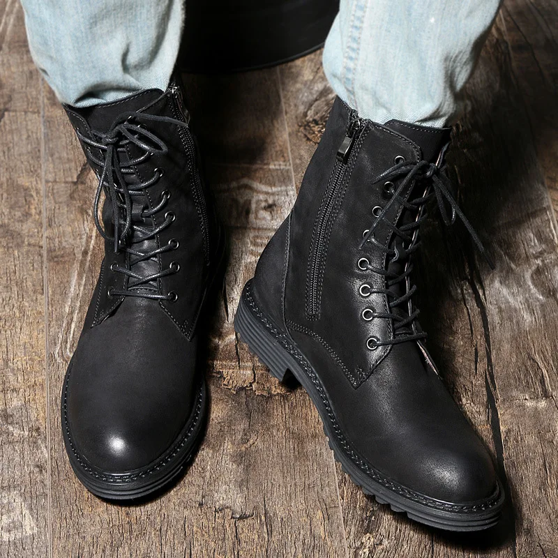 Autumn winter Chelsea boots mens military boots combat boots High Quality Genuine Leather autumn winter British retro cowhide
Autumn winter Chelsea boots mens military boots combat boots High Quality Genuine Leather autumn winter British retro cowhide
