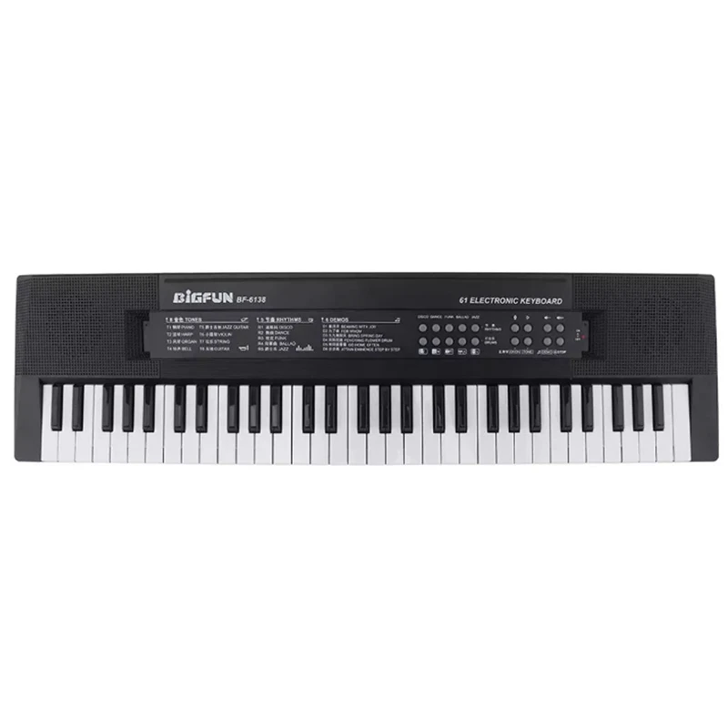 Bigfun Electronic Keyboard Piano 61 Keys Digital Music Key Board With Microphone Children Musical Electronic Organ
Bigfun Electronic Keyboard Piano 61 Keys Digital Music Key Board With Microphone Children Musical Electronic Organ